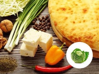 Осетинский пирог Кабушкаджин - с капустой