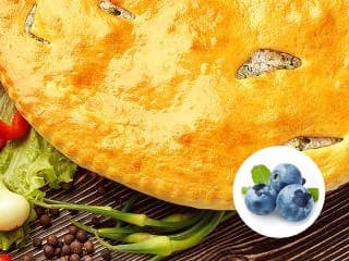 Осетинский пирог с черникой