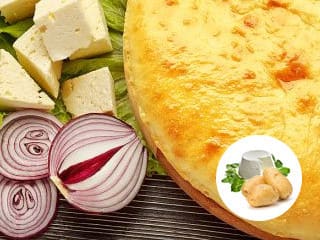Осетинский пирог с сыром и картофелем (картофджын)