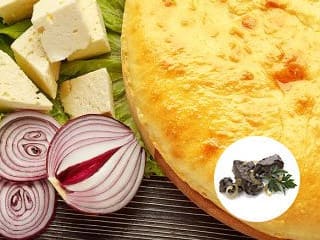 Осетинский пирог с сыром и шпинатом