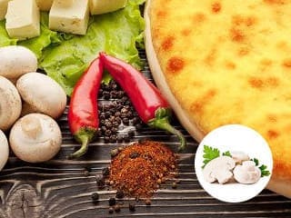 Осетинский пирог с сыром, картофелем и грибами